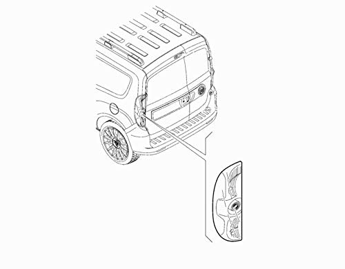 Fanale posteriore sinistro per Doblo dal 2009 FCA Originale 51810674