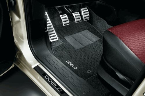 TAPPETINI IN MOQUETTE PER FIAT NEW DOBLO ANTERIORI POSTERIORI COLOR ANTRACITE ORIGINALI 71807983