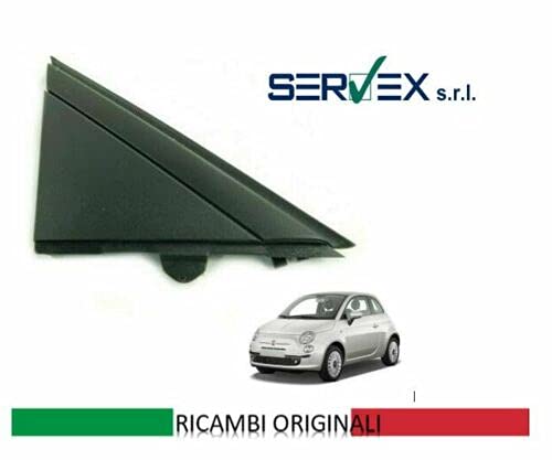 FCA Modanatura Montante Sinistro Sx Modello 500 2007> Ricambio Originale FCA Nero OPACO Codice 735455793