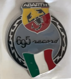 Emblema - 695 Recordo - Abarth OEM 52049396 Originale