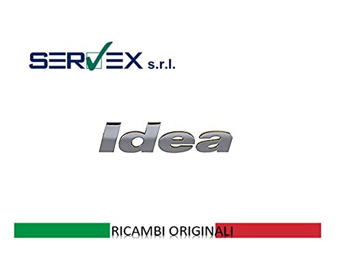 FREGIO LOGO STEMMA ROSSO POSTERIORE FIAT IDEA ORIGINALE 2003 - 2012