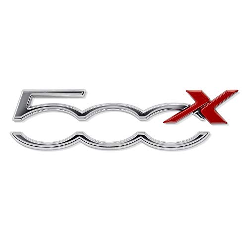 FIAT 500X LOGO FREGIO STEMMA LOGO APERTURA PORTELLONE POSTERIORE ORIGINALE