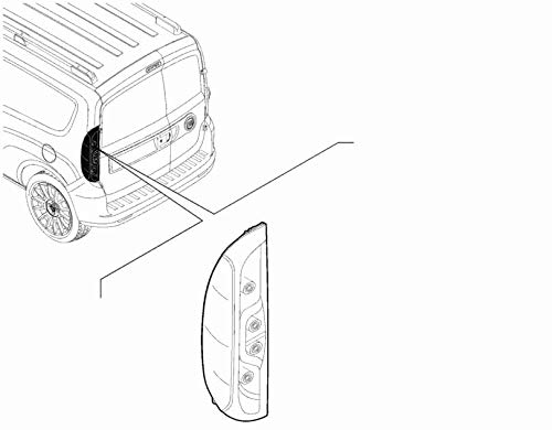 Fanale posteriore destro Fiat Doblò OEM 52044715 Originale