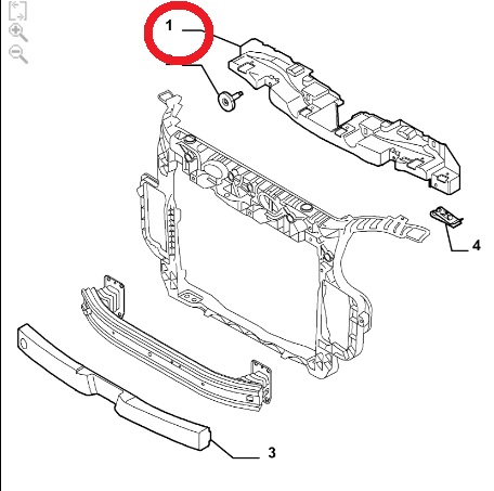 50517633 Traversa rinforzo anteriore Alfa Romeo Mito Originale